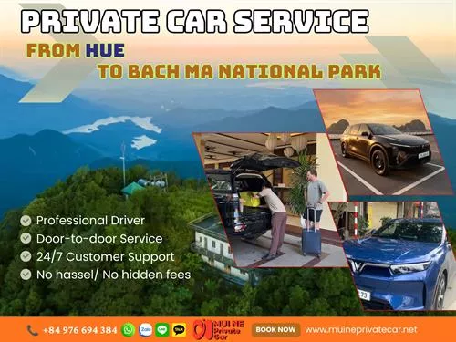Private Car From Hue To Bach Ma National Park